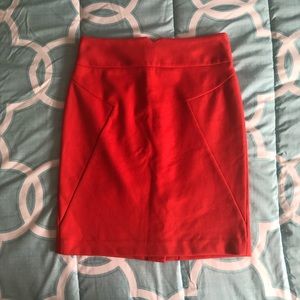 Grace Petite, 6P, Orange Pencil Skirt